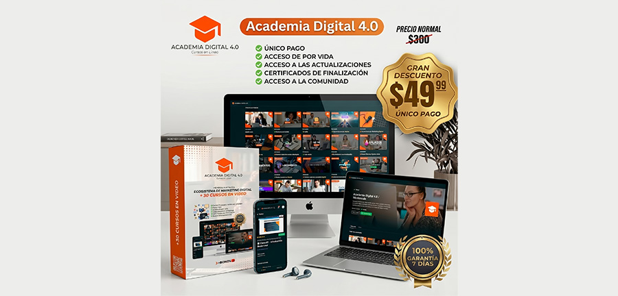 Academia de Marketing con +35 Online todo en un solo lugar